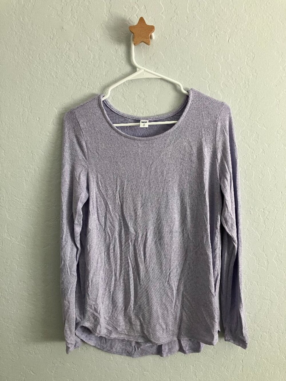 Old Navy Lavender Long-Sleeve Top | Soft Rayon Blend | NWOT Women's M